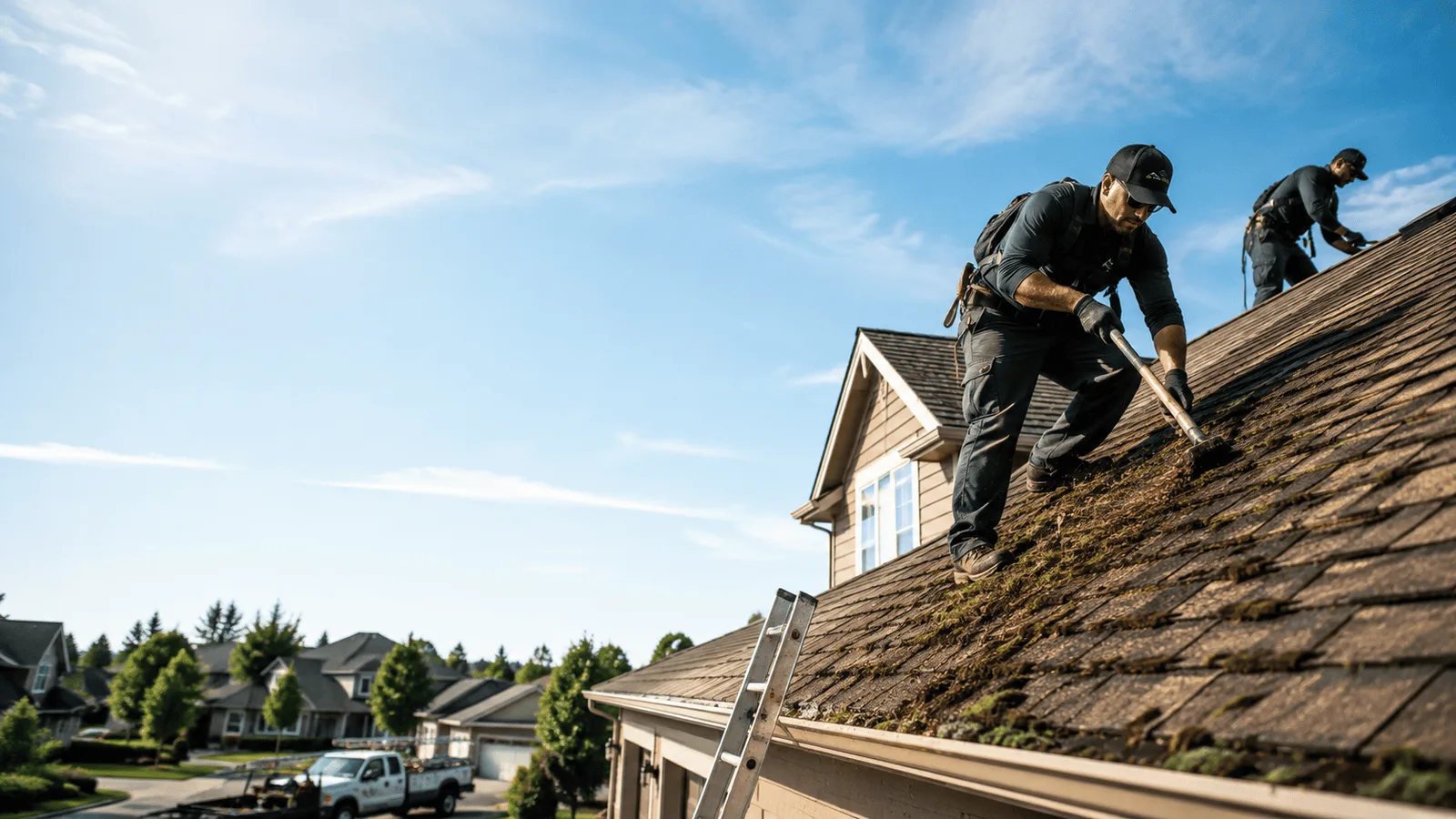 Roof Moss Removal in Fitchburg, WI near me